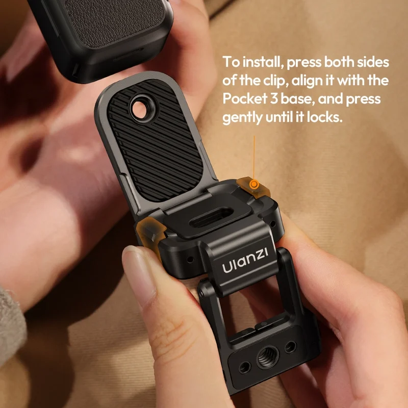 Ulanzi PK16 Quick-Release Magnetic Base for DJI Pocket 3 - ฐานแม่เหล็กปล่อยเร็วสำหรับ DJI Pocket 3 พร้อมพอร์ Ulanzi pk16 quick release magnetic base for dji pocket 3 ฐานแม่เหล็กปล่อยเร็วสำหรับ dji pocket 3 พร้อมพอร์
