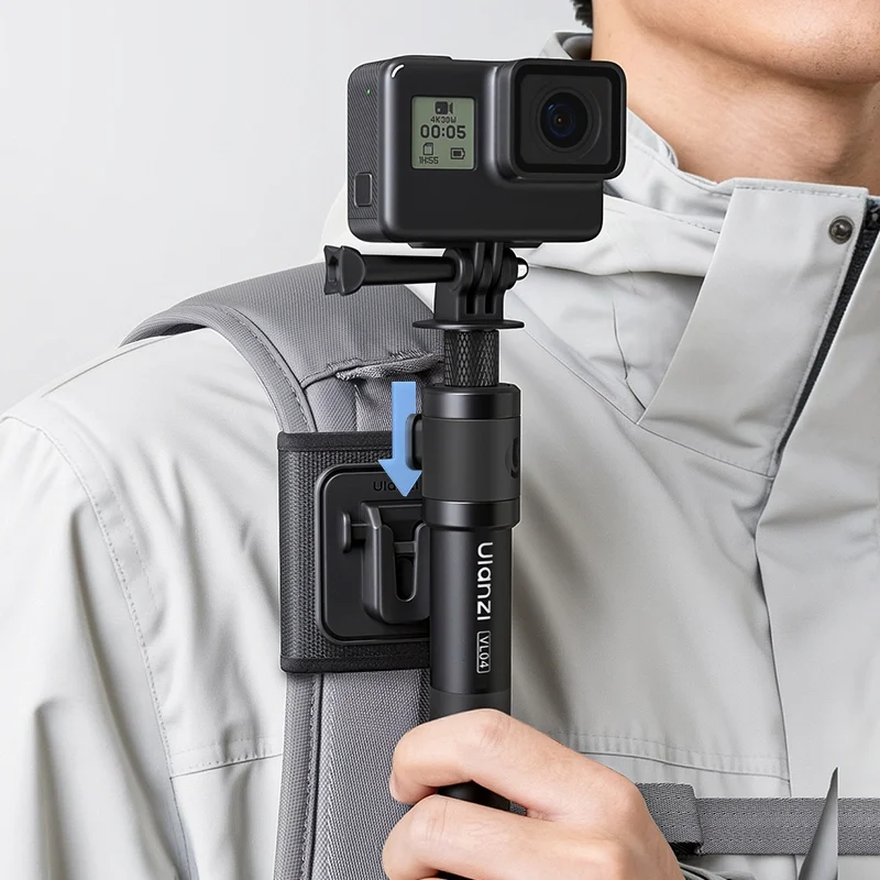Ulanzi VL04 Action Camera Quick Release Extension Pole ไม้เซลฟี่กล้อง Action Camera สำหรับ DJI360 Insta360_2 Ulanzi vl04 action camera quick release extension pole ไม้เซลฟี่กล้อง action camera สำหรับ dji360 insta360 2