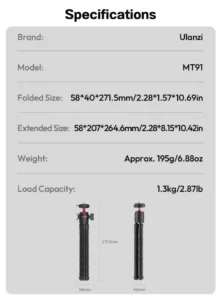 Ulanzi mt91 octopus tripod (13)