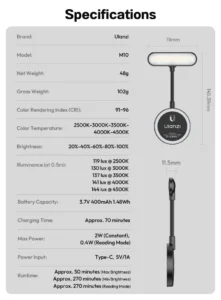 Ulanzi m10 magsafe led light (11)