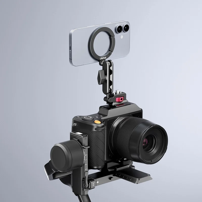 Ulanzi MA56 Phone Clamp magsafe For Camera Hotshoe_7_ Ulanzi ma56 phone clamp magsafe for camera hotshoe 7