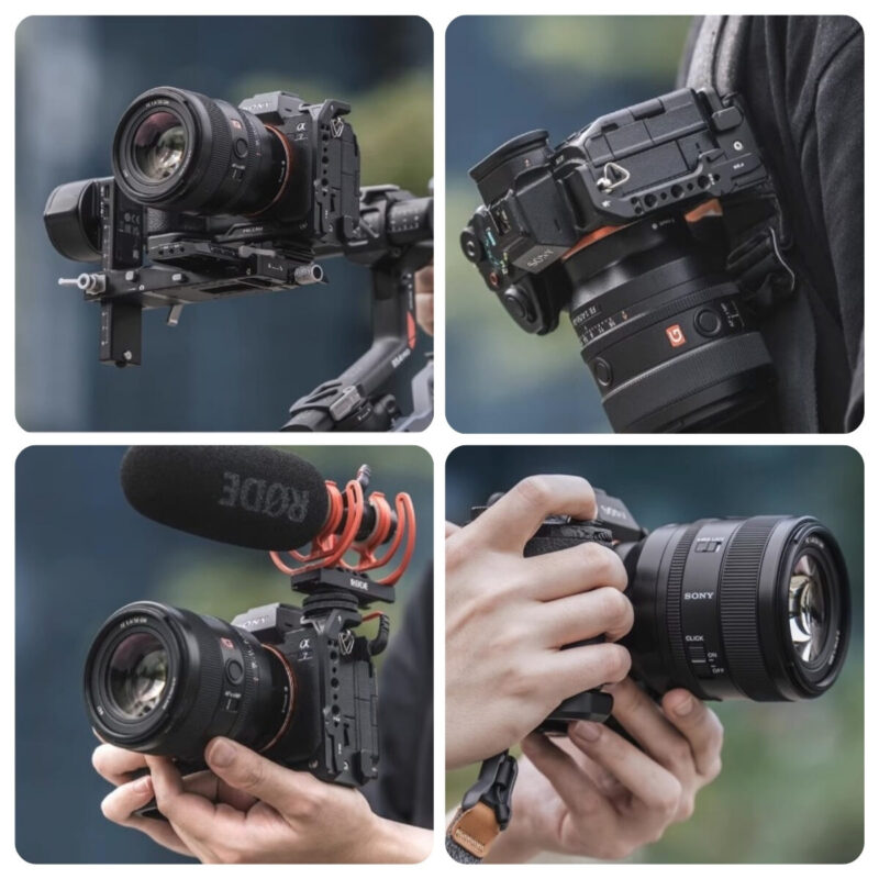 Falcam F22&F38 Quick Release L Bracket for Sony A7M4_A7S3 (6) Falcam f22&f38 quick release l bracket for sony a7m4 a7s3 (6)