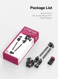 Ulanzi co78 super clamp & two section magic arm with dual ball head kit (13) 