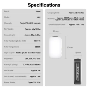 Ulanzi m02 magflash light (18)