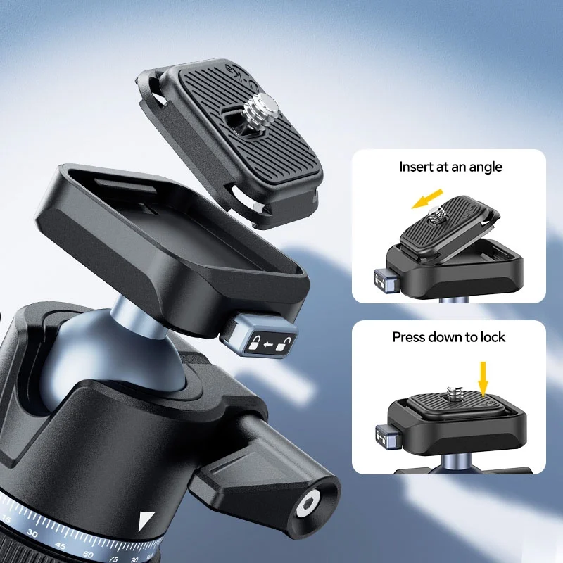Ulanzi MT93 Auto-Open Tripod with UKA Ball Head (T202) 6_ Ulanzi mt93 auto open tripod with uka ball head (t202) 6
