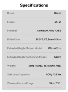 Ulanzi sk21 magnetic auto open tripod (12) 
