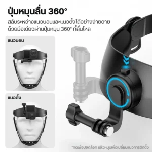 Ulanzi HERO-01 สายคาดหัว สำหรับ Action Camera มือถือ เมาท์ POV แฮนด์ฟรี