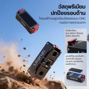 Ulanzi ตัวแปลงแม่เหล็กปลดเร็ว OA24 ตัวแปลง Gopro Mount 1/4" สำหรับ DJI Osmo Action 6