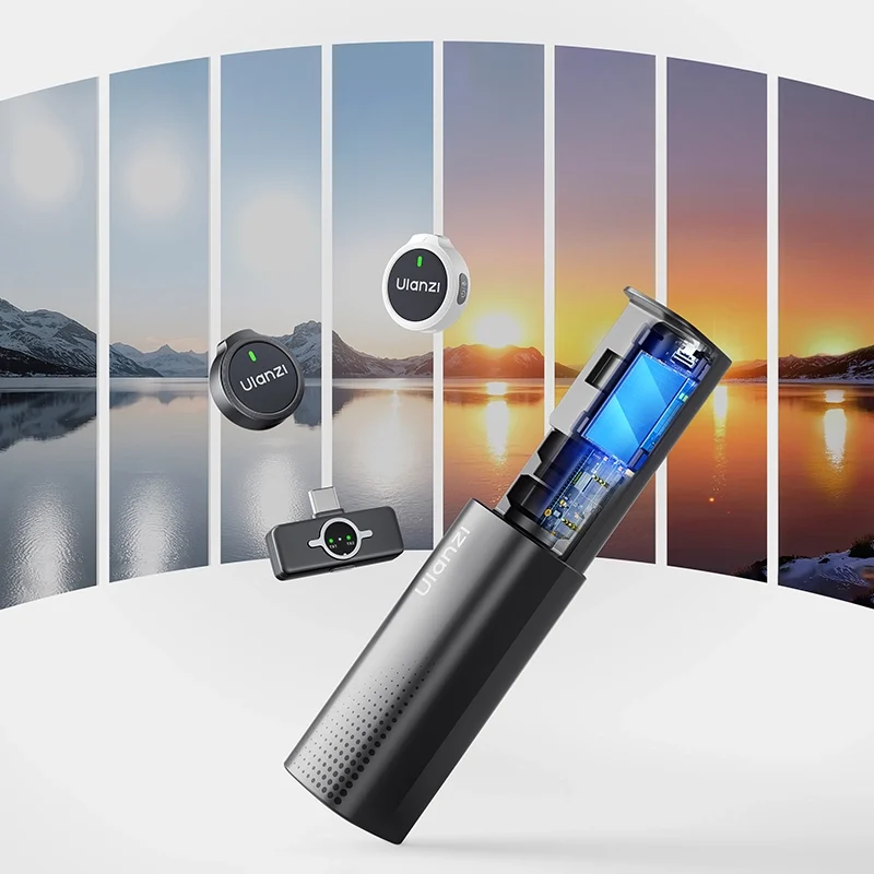 Ulanzi a21 wireless microphone ไมโครโฟนไร้สายขนาดกระดุมพร้อม ai noise re (12)