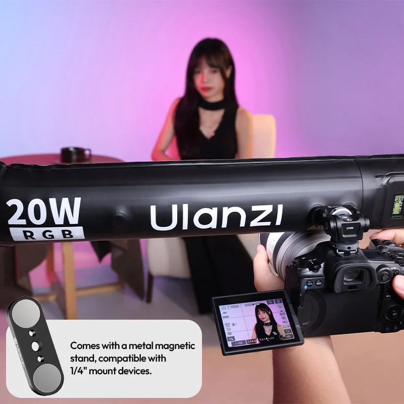 Ulanzi ua20c 20w portable rgb magnetic air tube light (l234) 18